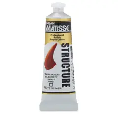 Matisse Structure Paint - Transparent Red Oxide, 75 ml