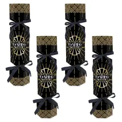 Big Dot of Happiness Roaring 20's - No Snap 1920s Art Deco Jazz Party Table Favors - DIY Cracker Boxes - Set of 12