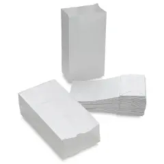 Creativity Street Kraft Bags - White, Pkg of 50, 6" L x 3-5/8" W x 11" H