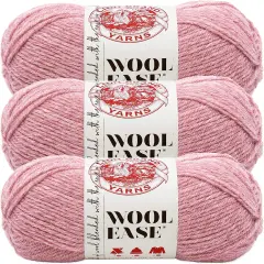 (Pack of 3) Lion Brand Wool-Ease Yarn -Rose Heather