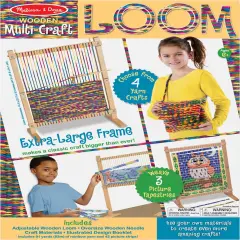Melissa & Doug Wooden Multi-Craft Weaving Loom Kit