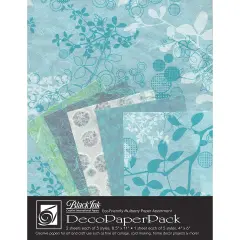 Black Ink Deco Paper Pack