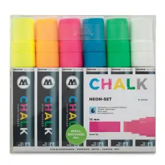 Molotow Chalk Marker - Neon Colors, Set of 6, 15 mm