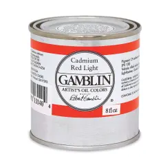 Gamblin Artist's Oil Color - Cadmium Red Light, 8 oz Can
