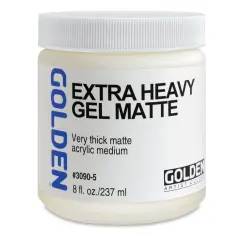 Golden Extra Heavy Acrylic Gel Medium - Matte, 8 oz jar
