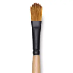 Dynasty Black Gold Brush - Wave Filbert, Short Handle, Size 12