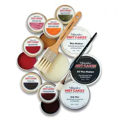 Enkaustikos Hot Cakes Encaustic Paint - Set of 6, Glazing Colors, 45 ml tins