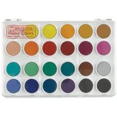 Talens Angora Opaque Watercolor Pan Set - Set of 24 colors, Pans