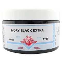 Old Holland New Masters Classic Acrylics - Ivory Black Extra, 250 ml jar