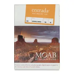 Legion Moab Entrada Digital Rag Paper - 4" x 6", Bright White, 190 gsm, Pkg of 50
