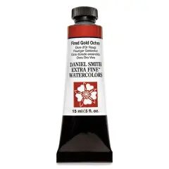 Daniel Smith Extra Fine Watercolor - Fired Gold Ochre, 15 ml Tube