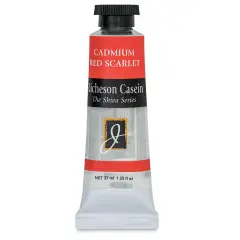 Richeson Casein Paint the Shiva Series - Cadmium Red Scarlet, 37 ml Tube