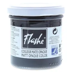 Lefranc & Bourgeois Flashe Vinyl Paint - Black, 125 ml jar