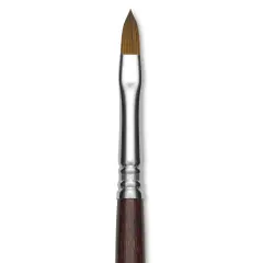 Escoda Prado Tame Synthetic Brush - Filbert, Short Handle, Size 6