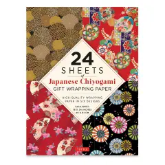 Gift Wrapping Paper Packs, Chiyogami, Pkg of 24