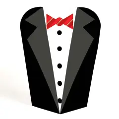 Big Dot of Happiness Red Carpet - Movie Night Party Favors - Gift Heart Shaped Favor Boxes for Women and Kids - Set of 12