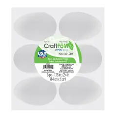 FloraCraft CraftFoM Egg 6/Pkg-1.75"X2.4"