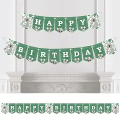 Big Dot of Happiness Koala Cutie - Bear Birthday Party Bunting Banner - Party Decorations - Happy Birthday
