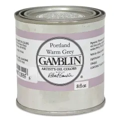 Gamblin Artists' Oil Color - Portland Warm Gray, 8 oz can