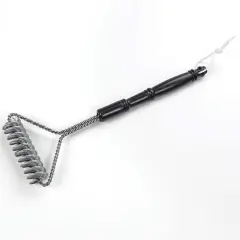 Brushtech B407C Double Helix Bristle Free BBQ Cleaning Brush 16 inch Black