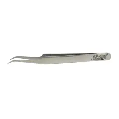 Slant Point Tweezers Silver