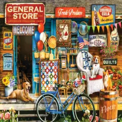 Sunsout Waiting at the Store 1000 pc Jigsaw Puzzle 29781