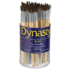 Dynasty Economy Camel Brushes - Canister of 144, Rounds