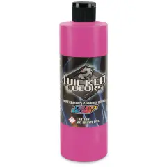 Createx Wicked Colors Airbrush Color - 16 oz, Fluorescent Raspberry