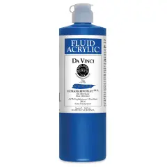 Da Vinci Fluid Acrylics - Ultramarine Blue, 16 oz bottle