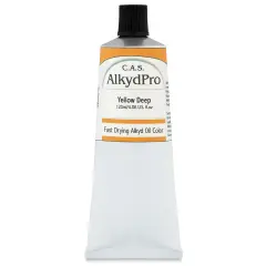 CAS AlkydPro Fast-Drying Alkyd Oil Color - Yellow Deep, 120 ml tube