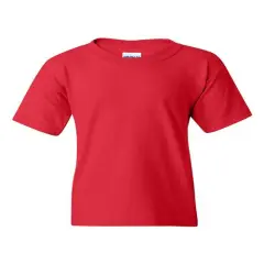 Gildan&reg; Heavy Cotton Youth Crewneck Short Sleeve T-Shirt - 5000B Red