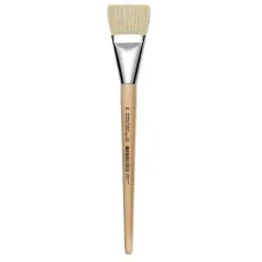 Utrecht Rhenish Pure Hog Bristle Brush - Bright, Size 20, Long Handle
