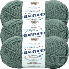 (Pack of 3) Lion Brand Heartland Yarn-Petrified Forest