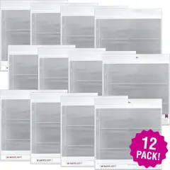 Multipack of 12 - American Crafts Side-Loading Page Protectors 12"x12" 10/Pkg-(6) 6"X4" Pockets