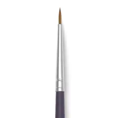 Winsor & Newton Artists' Kolinsky Sable Watercolor Brush - Round, Short Handle, Size 2/0