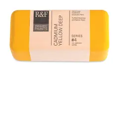 R&F Encaustic Paint Block - Cadmium Yellow Deep, 104 ml block
