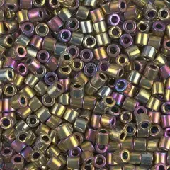 Miyuki Delica Bead 8/0, DBL0029, Metallic Golden Olive Iris