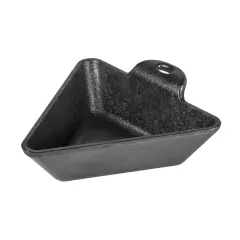 Lodge HMST Cast Iron Server, Seasoned Triangle Mini Single Dessert Appetizer Server, Black, 6.25 x 2.25 Inches