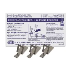 AWT Stainless Steel Registration Guides - Pkg of 12