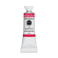 Da Vinci Artists' Permanent Watercolor - Quinacridone Red, 15 ml tube