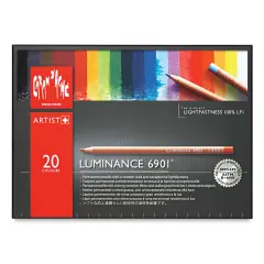 Caran d'Ache Luminance Colored Pencils - Assorted Colors, Set of 20