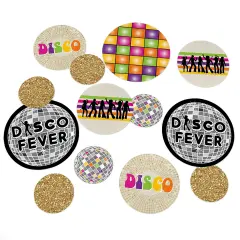 Big Dot of Happiness 70's Disco - 1970s Party Giant Circle Confetti - Disco Fever Party Decorations - Large Confetti 27 Count