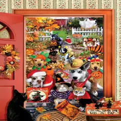 Sunsout Halloween Beggars 300 pc Halloween Jigsaw Puzzle 35276