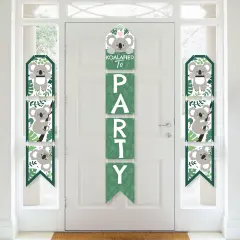 Big Dot of Happiness Koala Cutie - Hanging Vertical Paper Door Banners - Bear Birthday Party and Baby Shower Wall Decoration Kit - Indoor Door Decor