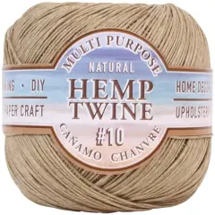 Hemptique Hemp Twine Ball 10lb 400'-.5mm, Natural
