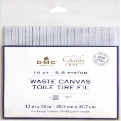 Charles Craft Waste Canvas 14 Count 12"X18"-Natural