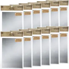 Multipack of 12 - Idea-Ology Adhesive Mirrored Sheets 6"X9" 2/Pkg