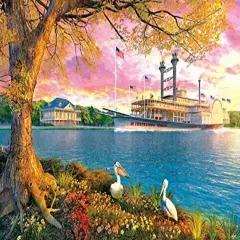 Sunsout Mississippi Queen 500 pc Jigsaw Puzzle 50030