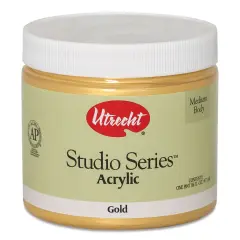 Utrecht Studio Series Acrylic Paint - Gold, Pint