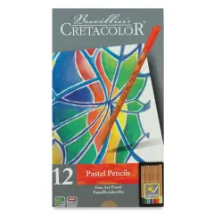 Cretacolor Fine Art Pastel Pencil Set - Tin Box, Set of 12